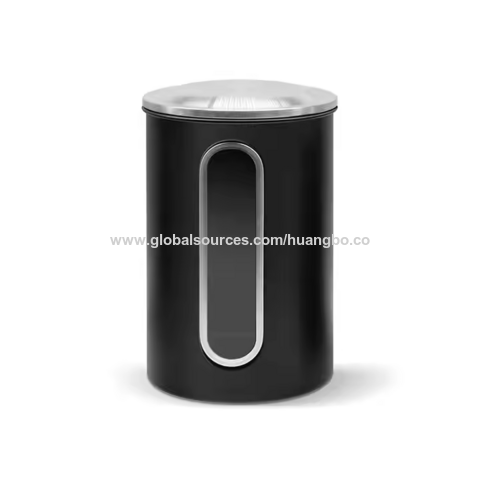 Novo conjunto de recipientes herméticos de aço inoxidável para armazenamento de alimentos com certificação BSCI, recipientes de cozinha multifuncionais para chá, café e açúcar