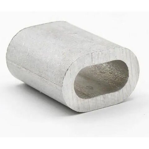 EN13411-3 DIN3093 Fitting Selongsong Oval Aluminium untuk Tali Kawat