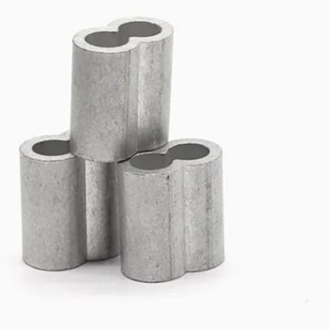 EN13411-3 DIN3093 Fitting Selongsong Oval Aluminium untuk Tali Kawat