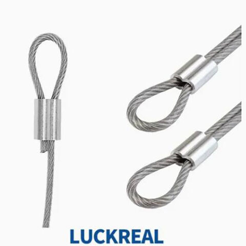 EN13411-3 DIN3093 Fitting Selongsong Oval Aluminium untuk Tali Kawat