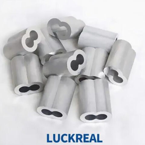 EN13411-3 DIN3093 Fitting Selongsong Oval Aluminium untuk Tali Kawat