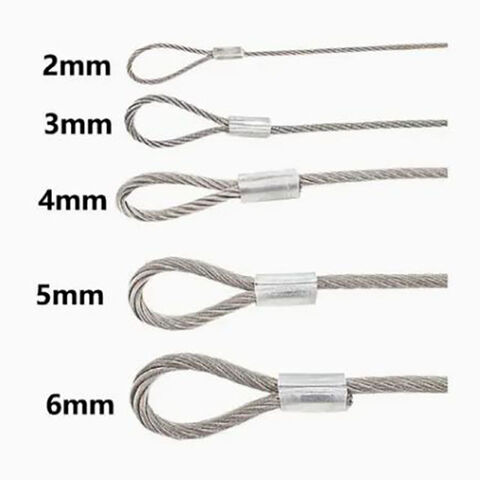 Sling Kabel Kawat Aluminium Oval Ferrule Sleeve