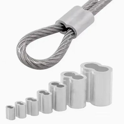 Sling Kabel Kawat Aluminium Oval Ferrule Sleeve
