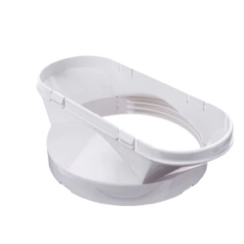 Best quality and environmentally friendly mobile air conditioning accessories with plastic white flat mouth interface