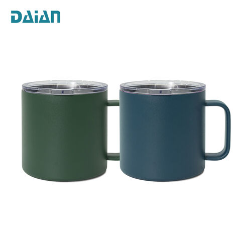Mug Isotherme 350ml, Double Paroi, Isolation Sous Vide, Tasse à Café en Acier Inoxydable avec Couvercle pour Vente en Gros