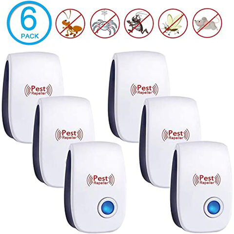 Repelentes Ultrassônicos de Pragas Eletrônicos Plug-in Sonic Repellent Controle de Pragas para Insetos