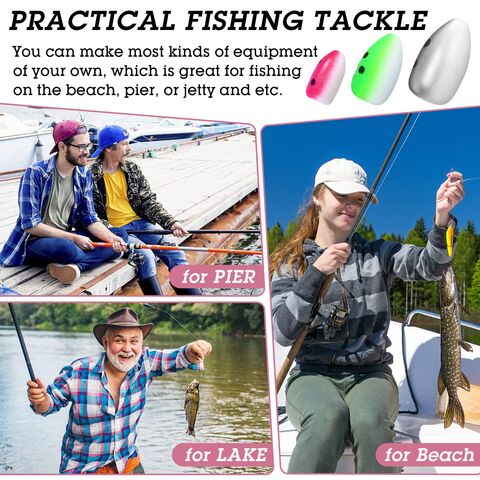 Boias de pesca de espuma de material durável e cores frescas para truta, bagre e walleye, 60 unidades