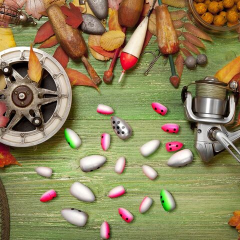 Boias de pesca de espuma de material durável e cores frescas para truta, bagre e walleye, 60 unidades