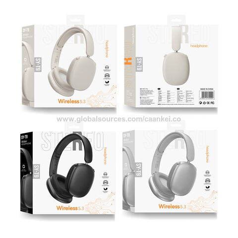 Fone de ouvido Bluetooth sem fio over-ear de alta demanda com fone de ouvido com controle de volume para computador/celular