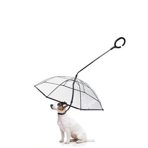 Paraguas para Perros Pequeños, Paraguas con Correa Ajustable para Mascotas en Días Lluviosos - Ideal para Tiendas de Mascotas