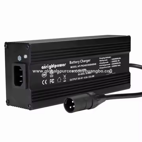 Chargeur de batterie 12V 24V 36V 48V 54.6V 60V 72V 15A 10A 5A pour vélo électrique, voiturette de golf, chariot élévateur