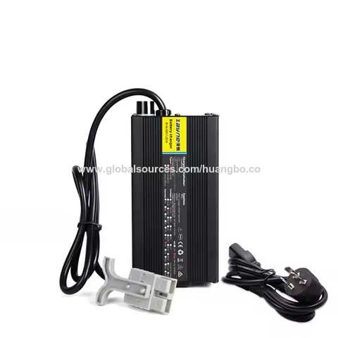 Chargeur de batterie 12V 24V 36V 48V 54.6V 60V 72V 15A 10A 5A pour vélo électrique, voiturette de golf, chariot élévateur