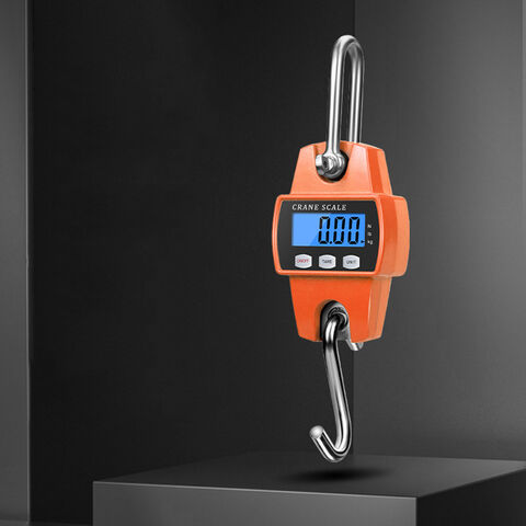 Balança de guindaste digital, mini balança suspensa portátil LED para garagem, fazenda, caça e pesca