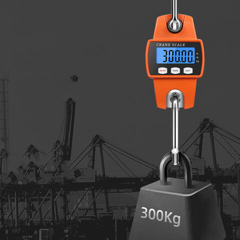 Balança de guindaste digital, mini balança suspensa portátil LED para garagem, fazenda, caça e pesca