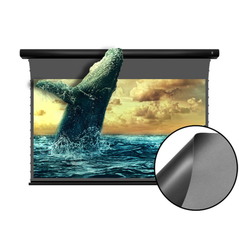 Écrans de projection, Écran de projection électrique au sol anti-lumière pour home cinéma laser 4K