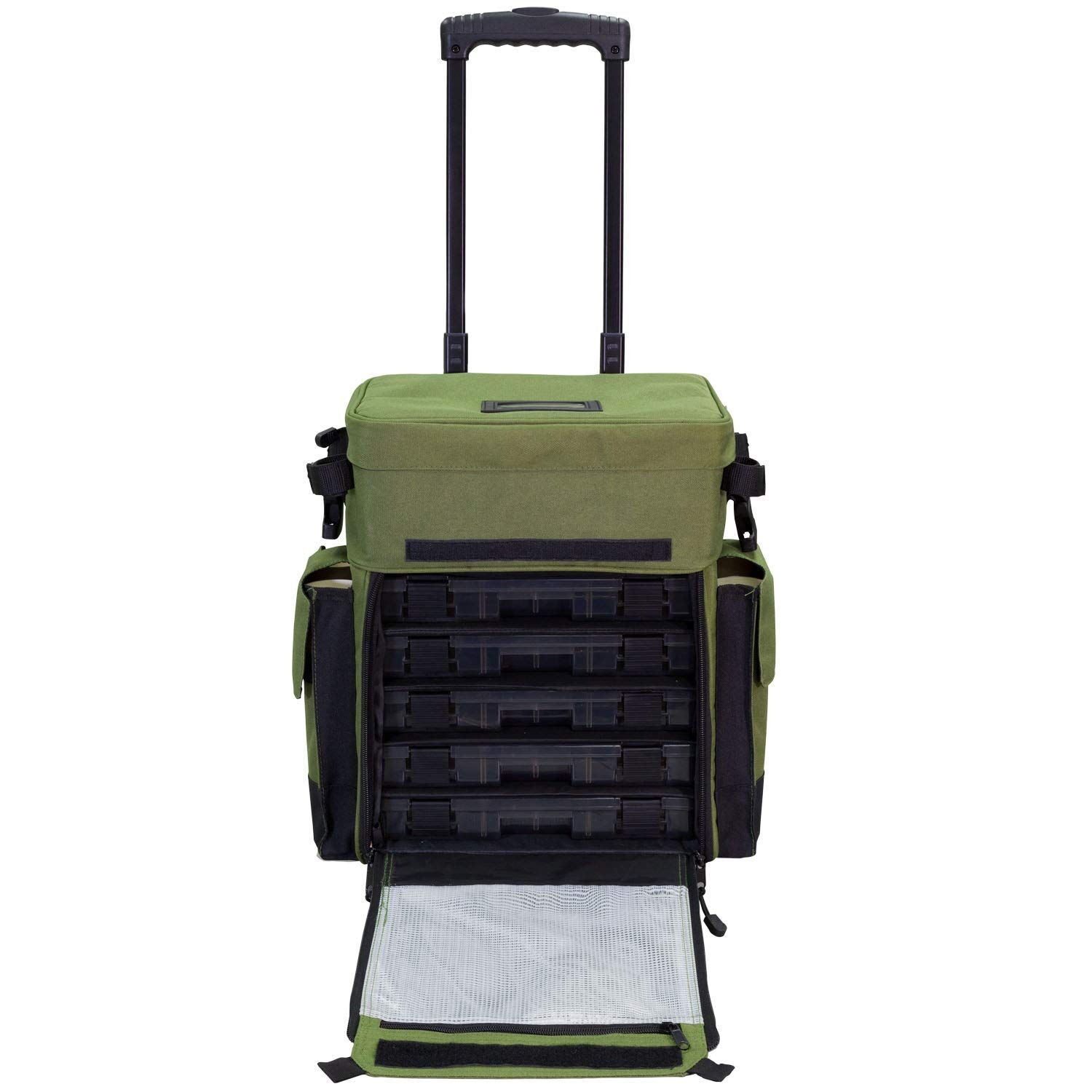 g.p.s rolling tackle box Goture 66L Gray Fishing Backpack w/Cooler & 5 Trays Rolling Tackle Box helps transport all of your fishing gear while keeping it organized. G.P.S. Rolling Range Bag with