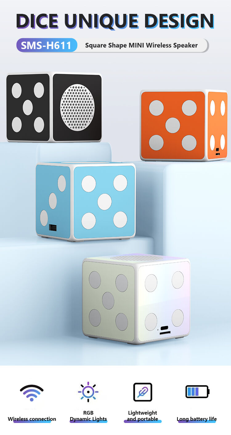 Somostel H611 Wireless Speaker Square Shape Mini Dice Unique Design ...