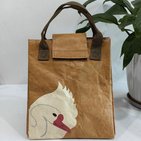Benutzerdefinierte wasserdichte Papier-Isoliertasche, Aluminiumfolie, umweltfreundliche, leichte Lunch-Kühltasche