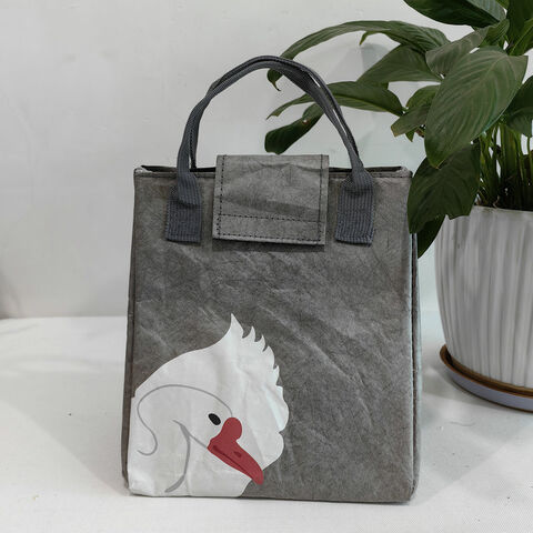 Benutzerdefinierte wasserdichte Papier-Isoliertasche, Aluminiumfolie, umweltfreundliche, leichte Lunch-Kühltasche