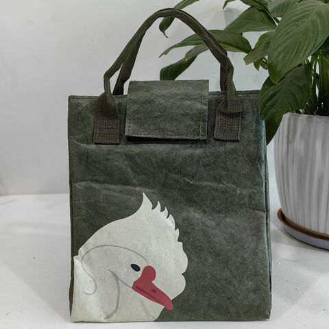 Benutzerdefinierte wasserdichte Papier-Isoliertasche, Aluminiumfolie, umweltfreundliche, leichte Lunch-Kühltasche