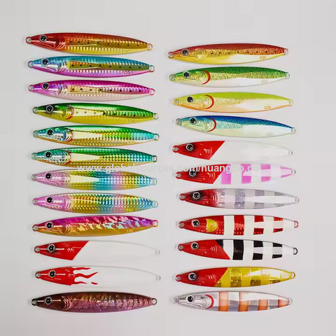 طعم صيد معدني صلب Bait Jig بوزن 60 جرامًا - مجموعة طعوم صيد Jigging سريعة
