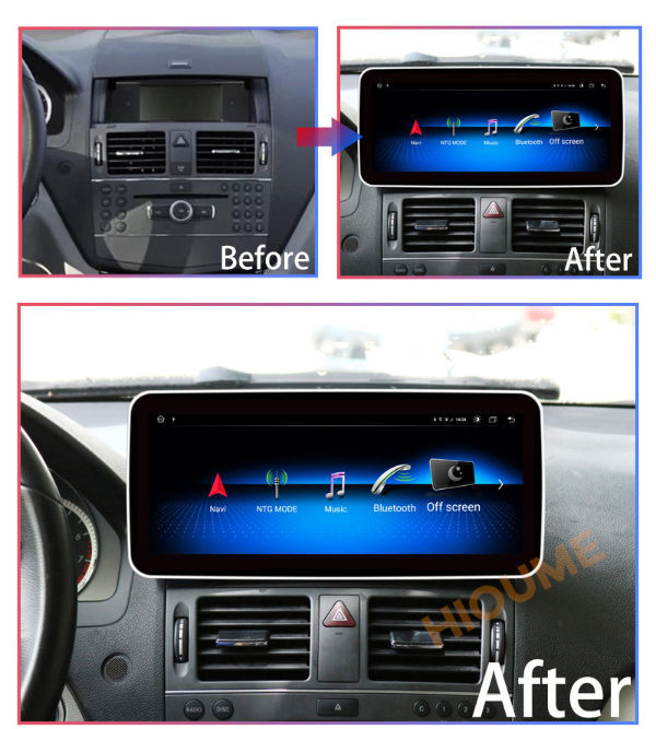 10.25" Android 10 Car Radio Multimedia DVD Player for Mercedes-Benz C-Class W204 2011-2014 RHD supplier