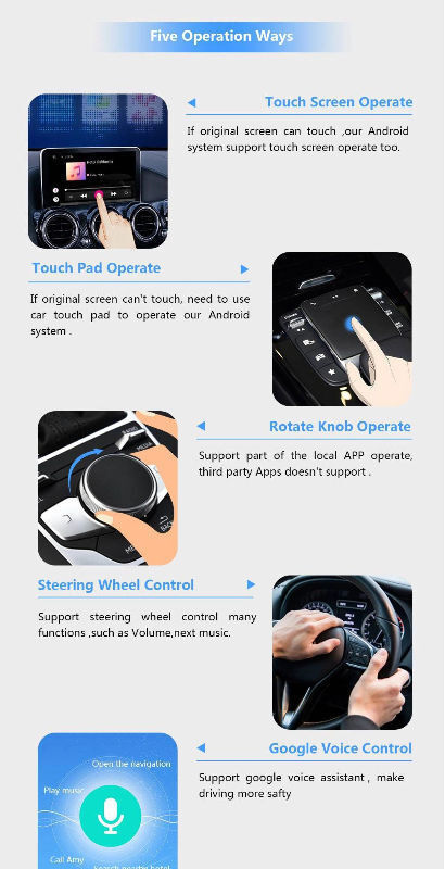 AI Box Plug and Play Android 9.0 4G RAM 32G ROM GPS WIFI Car Android System Multimedia Player supplier