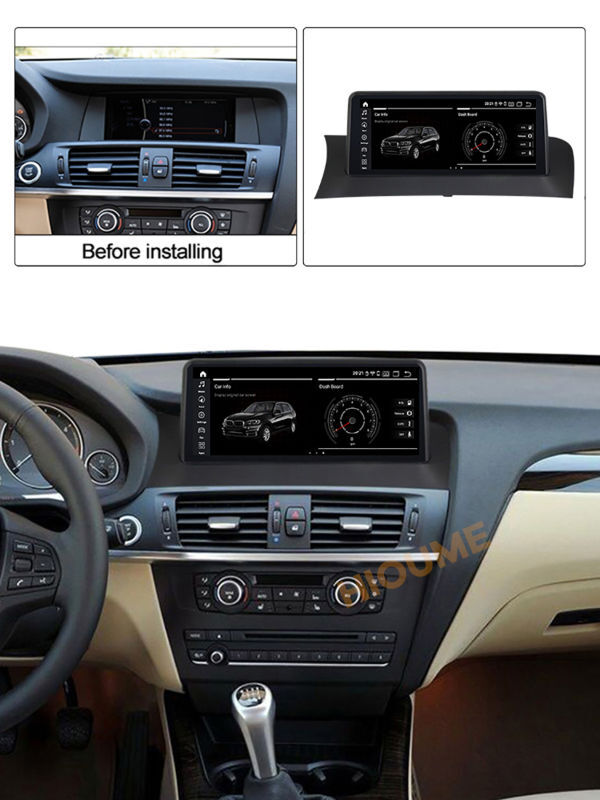 10.25" 8CORE 8+64G Android 10.0 Car Multimedia dvd Player for BMW X3 F25 X4 F26 CIC NBT 2011-2016 supplier