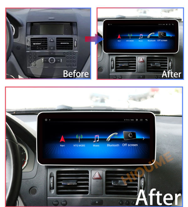 Android 10 Car Radio Multimedia Player for Mercedes-Benz C-Class W204 W205 GLC X253 V Class W446 supplier
