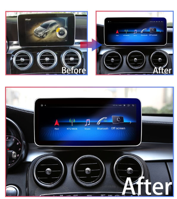 Android 10 Car Radio Multimedia Player for Mercedes-Benz C-Class W204 W205 GLC X253 V Class W446 supplier