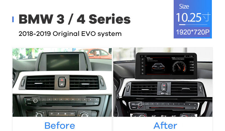 10.25" 8Core Android10 Car Radio Multimedia dvd Player for BMW F30 F31 F34 F32 F33 F36 2018-2019 EVO supplier