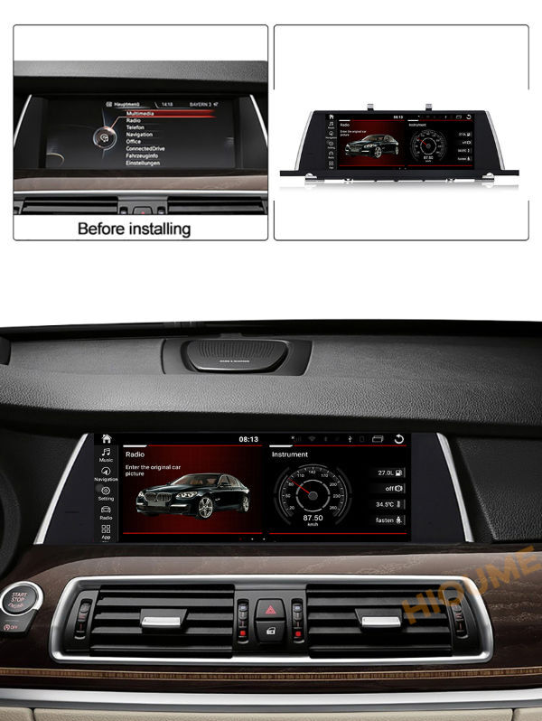 10.25" Android 10 Car radio Multimedia dvd Player GPS Navigation for BMW 5 Series GT F07 2009-2016 supplier