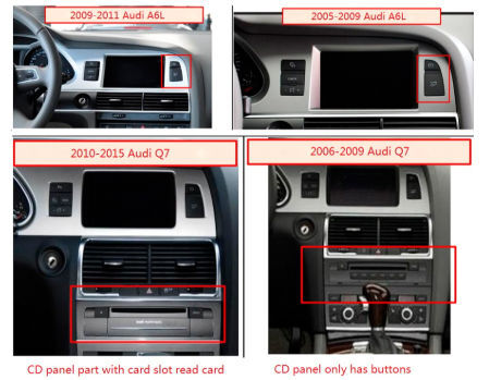 10.25" Android 7.1 Car DVD Radio Multimedia Player GPS Navigation for Audi Q7 2006-2015 4+32G supplier