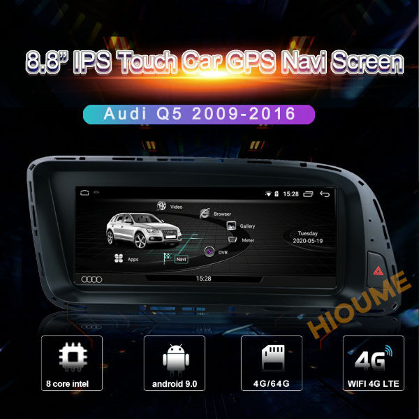 8.8inch 8core 4+64G Android 9.0 Car DVD Radio Multimedia Player GPS Navigation for Audi Q5 2009-2017 supplier