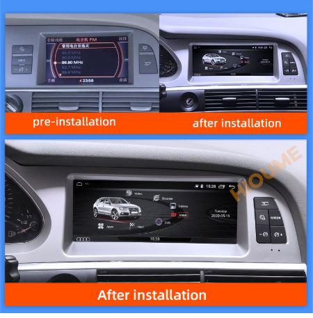 8.8inch Android 7.1 Car dvd radio multimedia Player GPS Navigation for Audi A6/A6L 2005-2011 4+32G supplier