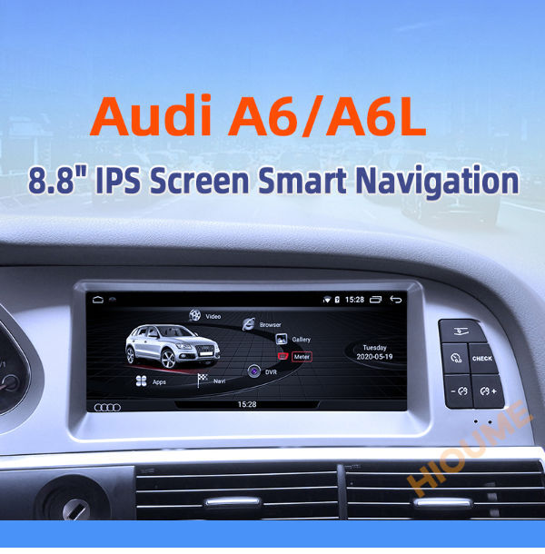 8.8inch Android 7.1 Car dvd radio multimedia Player GPS Navigation for Audi A6/A6L 2005-2011 4+32G supplier