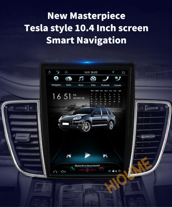 10.4'' 6-Core Android 9.0 Verticial Screen Car Radio Navigation for Porsche-Panamera 2011-2016 supplier
