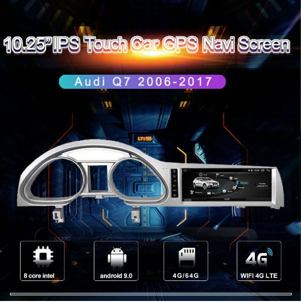 10.25" Android 9.0 Car DVD Radio Multimedia Player GPS Navigation for Audi Q7 2006-2017 4+64G supplier