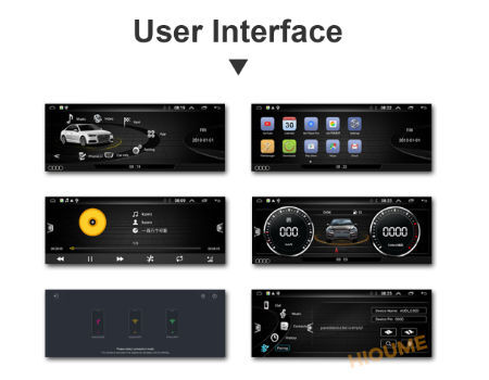 10.25" Android 9.0 Car DVD Radio Multimedia Player GPS Navigation for Audi Q7 2006-2017 4+64G supplier