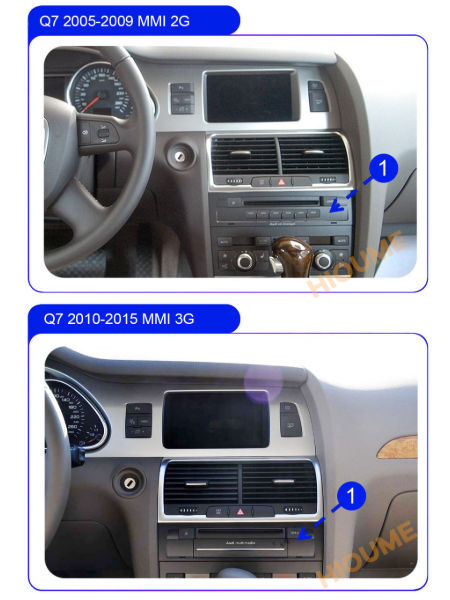 10.25" Android 9.0 Car DVD Radio Multimedia Player GPS Navigation for Audi Q7 2006-2017 4+64G supplier