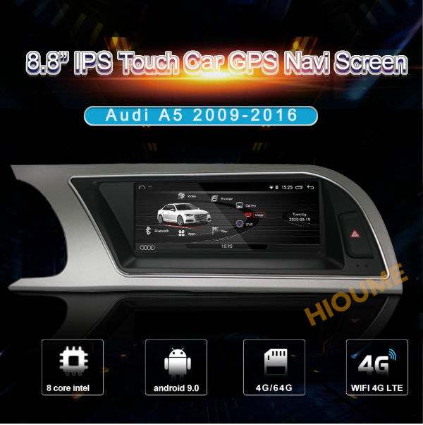 8.8inch 8core 4+64GB Android 9 Car Radio Multimedia Player GPS Navigation for Audi A5 2009-2016 4+64 supplier