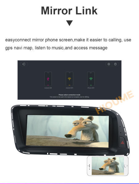 8.8inch Android 7.1 4+32G Car Multimedia Player for Audi Q5 2009-2017 supplier