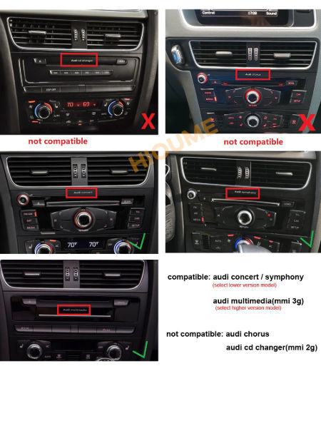 8.8inch Android 7.1 4+32G Car Multimedia Player for Audi Q5 2009-2017 supplier