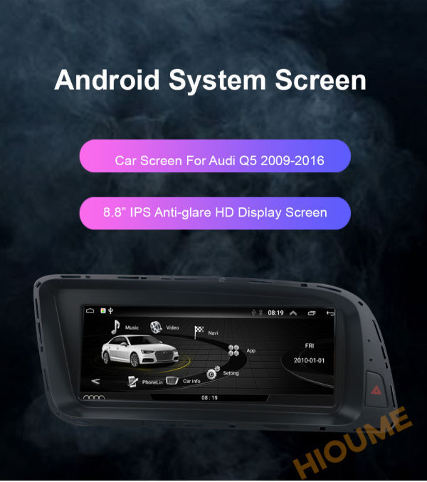 8.8inch Android 7.1 4+32G Car Multimedia Player for Audi Q5 2009-2017 supplier