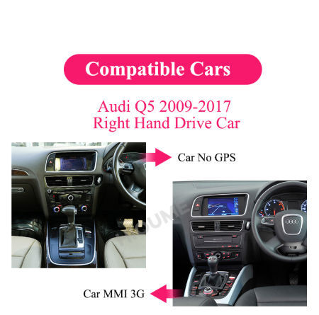 10.25" Android 10 8Core 8+64G Car Multimedia Player for Audi Q5 009-2017 RHD Cars Radio GPS supplier