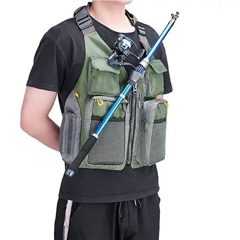Porte-appâts en maille pour ceinture de pêche homme