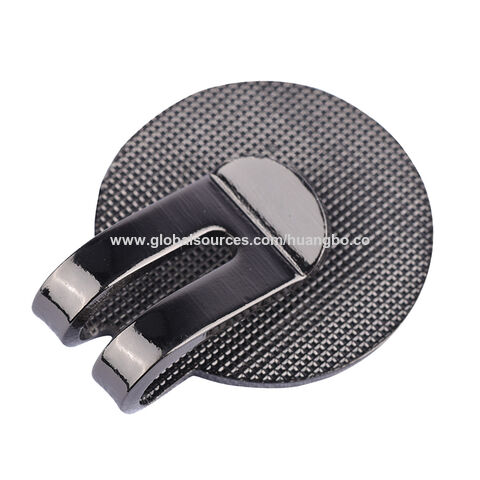 Clip de casquette de golf, marqueur de balle magnétique en fer, pièce ronde argentée de 25 mm