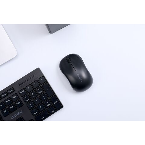 Combo de teclado e mouse sem fio de membrana 2.4G RF exclusivo de fábrica, barato, para escritório/negócios, para computador/PC