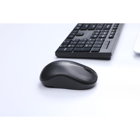 Combo de teclado e mouse sem fio de membrana 2.4G RF exclusivo de fábrica, barato, para escritório/negócios, para computador/PC