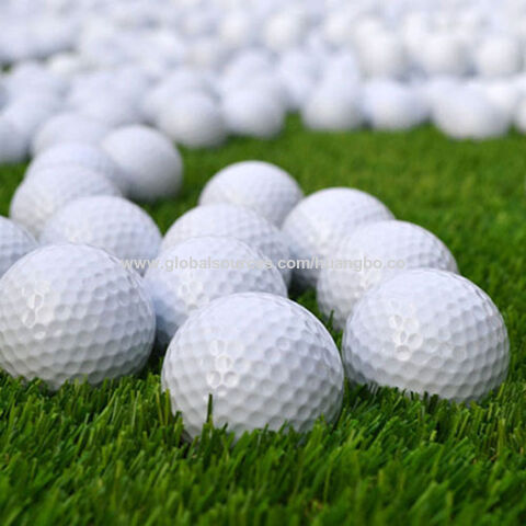 Golfball, zweilagig, Übungsball, farbiger Spielball mit Logo-Druck für Unternehmen